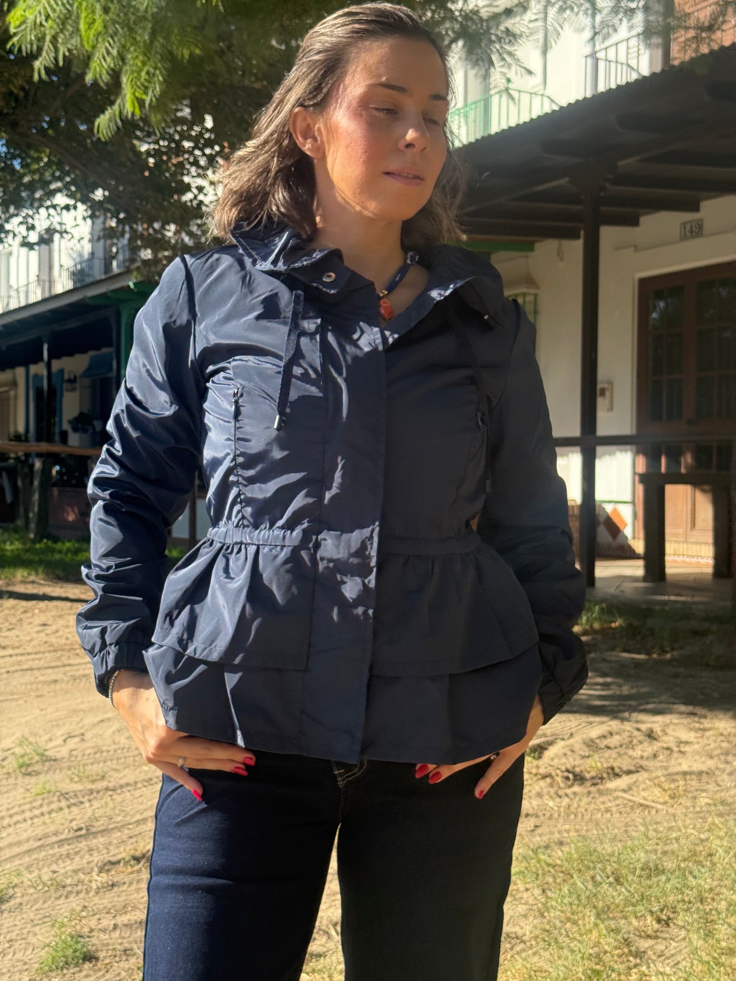 PARKA VOLANTE AZUL MARINO