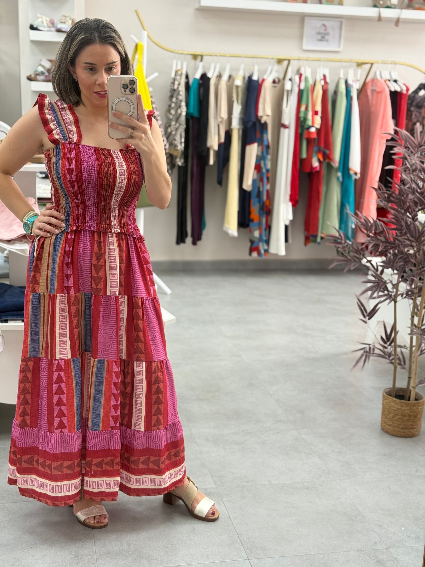 VESTIDO BICOLOR