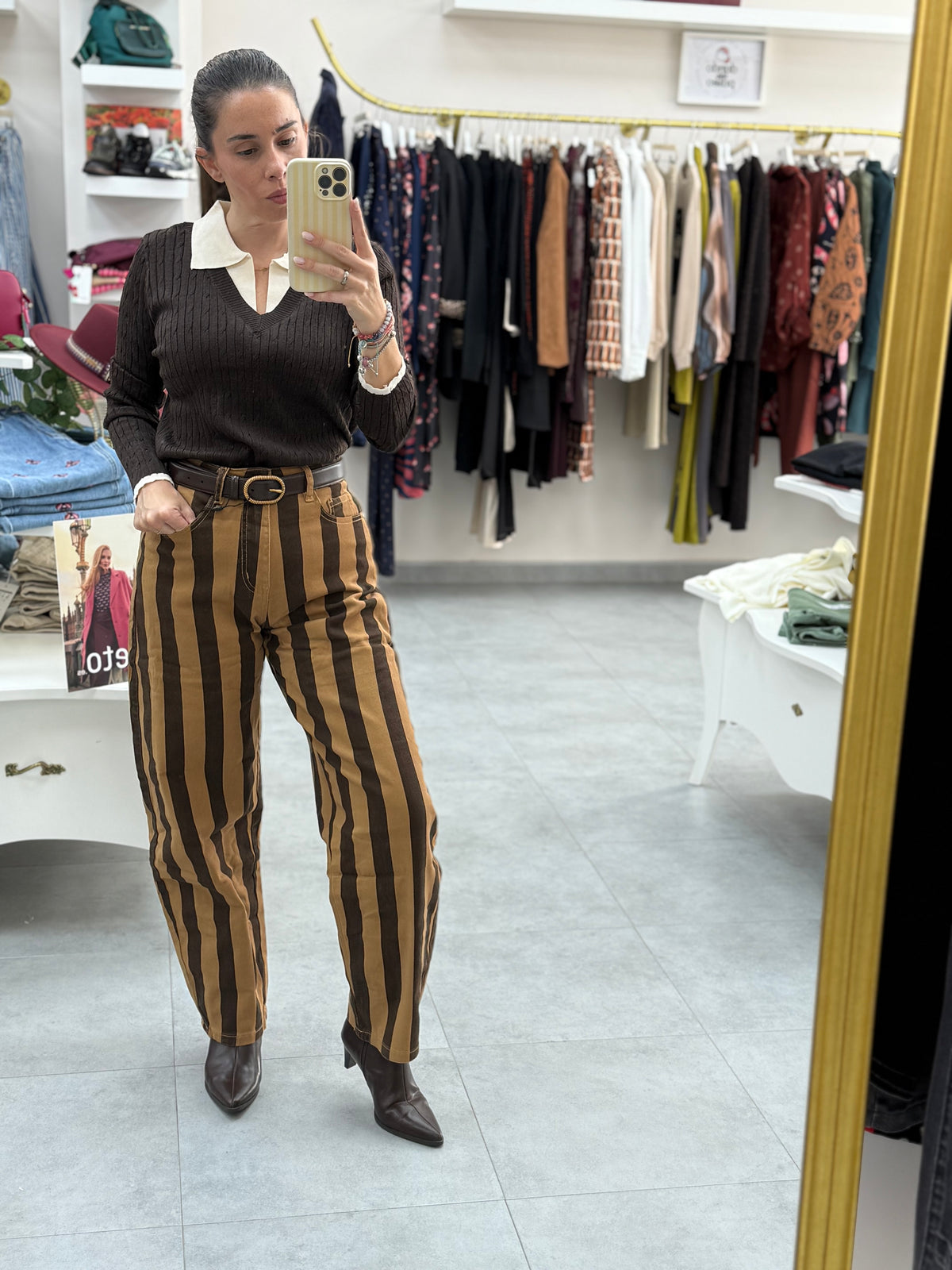 PANTALÓN VAQUERO RAYAS CUKI