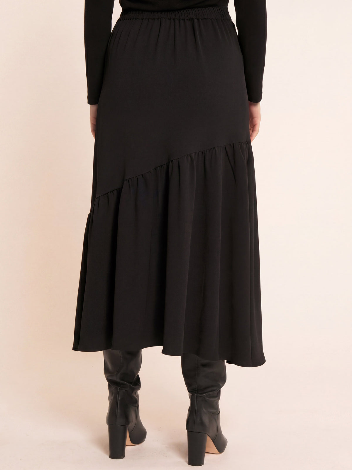 FALDA VOLANTE NEGRO