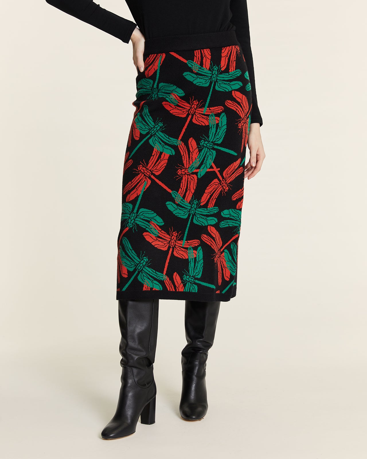 FALDA DE PUNTO LIBELULA