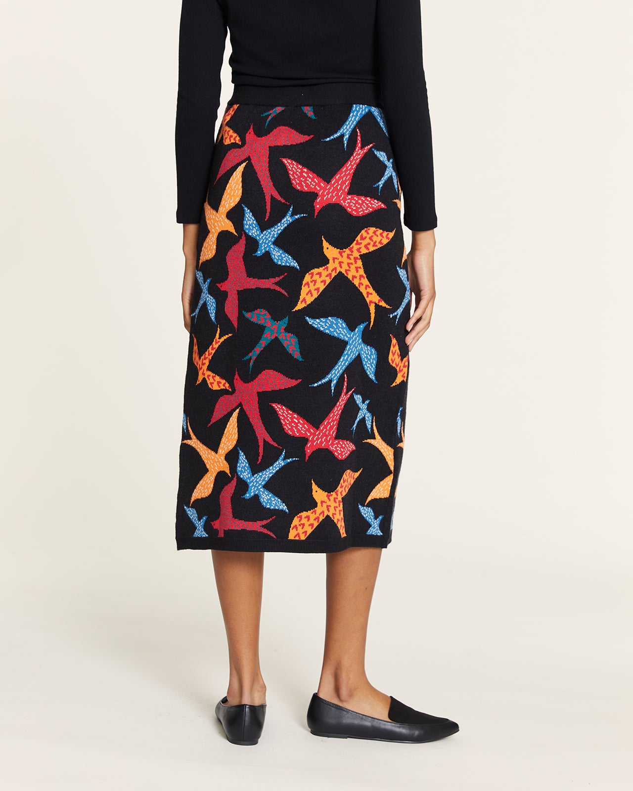 FALDA DE PUNTO PÁJAROS