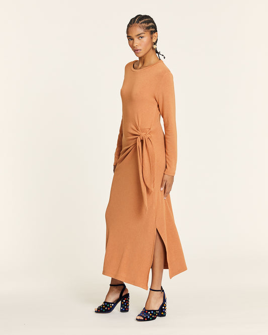 VESTIDO ANUDADO DE PUNTO TOFFE