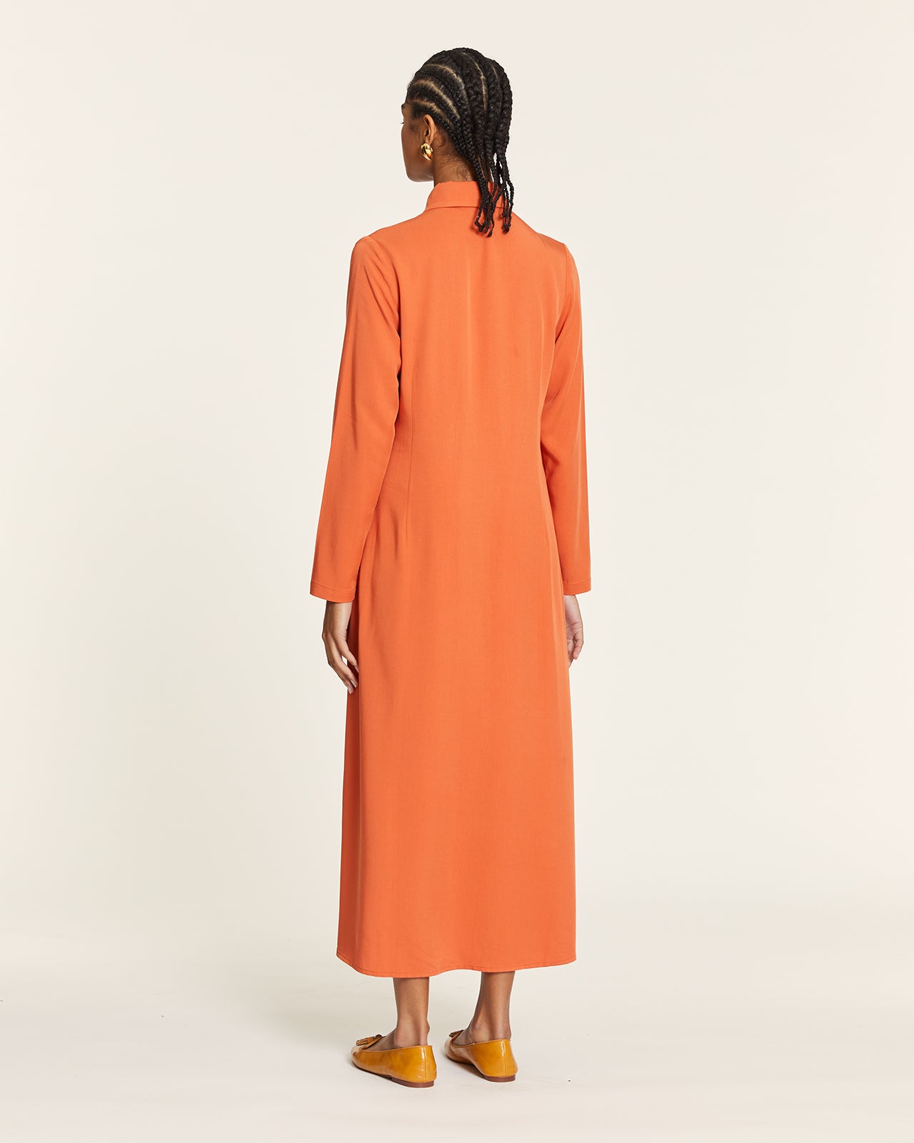 VESTIDO LARGO CON BOTONES CORAZON TOFFE