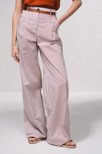 PANTALÓN RAYAS MARRÓN