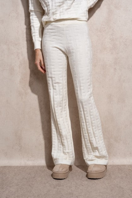 PANTALONES DE PUNTO JACQARD