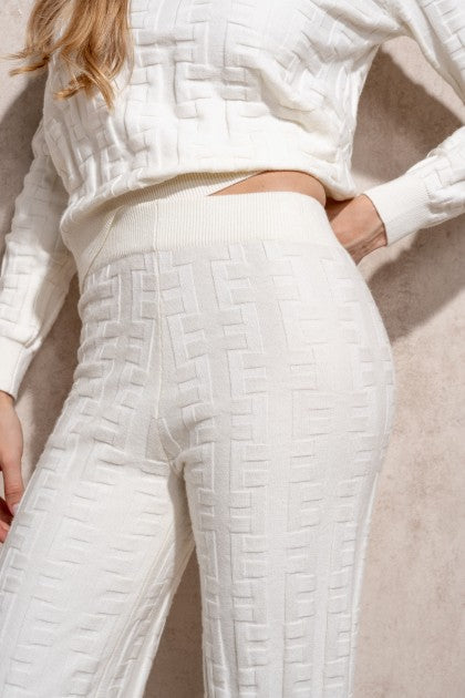 PANTALONES DE PUNTO JACQARD