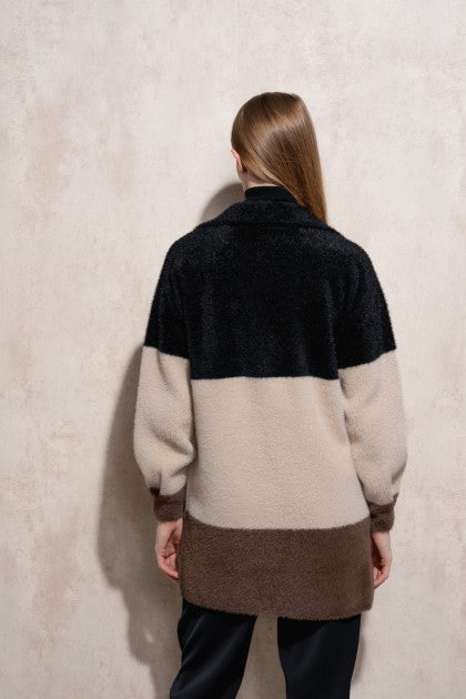 ABRIGO PIEL MULTICOLOR