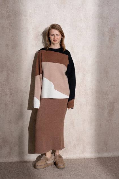 SUÉTER DE PUNTO MULTICOLOR