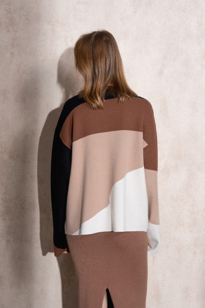 SUÉTER DE PUNTO MULTICOLOR