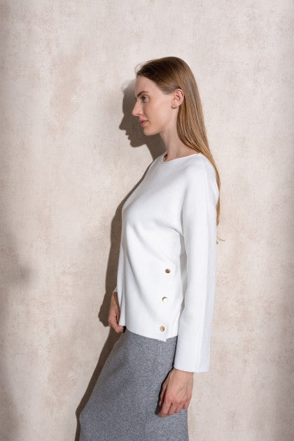 SUÉTER DE PUNTO CON BOTONES