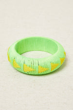 JUEGO DE 3 PULSERAS BICOLORES FLUOR VERDE LIMA