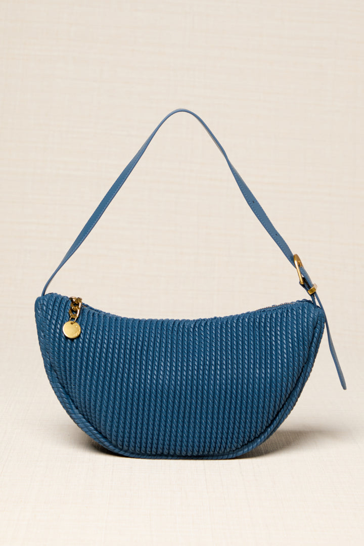 BOLSO MEDIALUNA AZUL