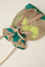 BOLSO MANO SACAS ZIGZAG VERDE