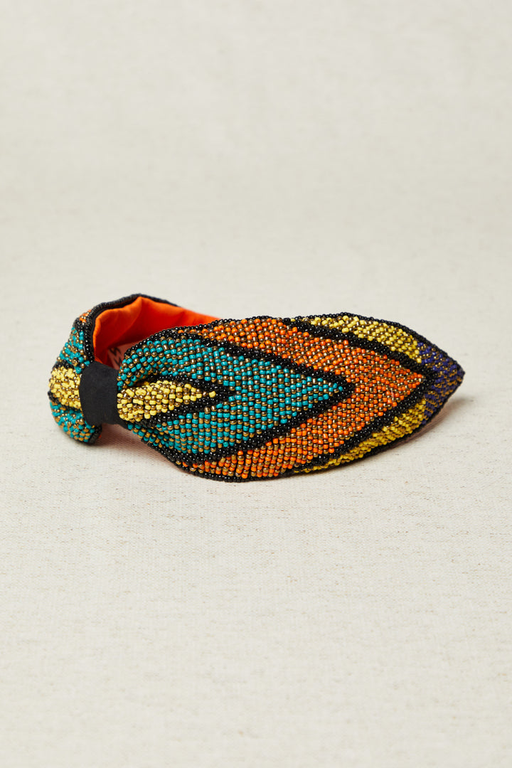 DIADEMA BORDADO AMARILLO