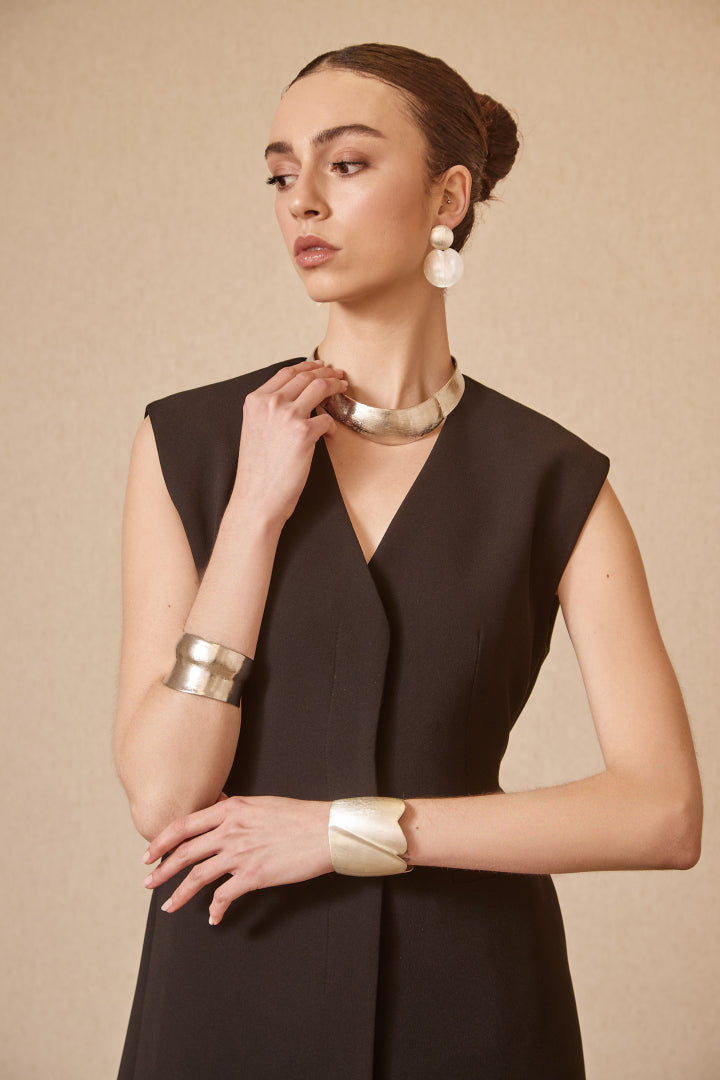 COLLAR AFRICA CON BAÑO EN PLATA