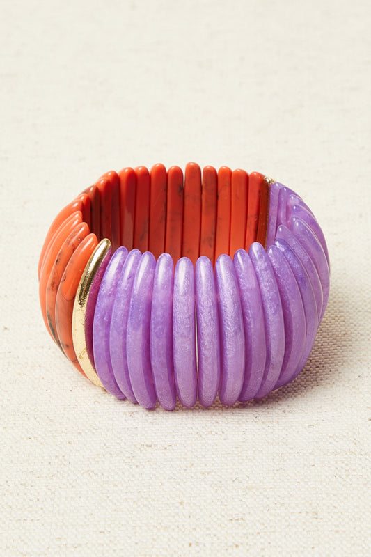 PULSERA BICOLOR CALDERA VIOLETA