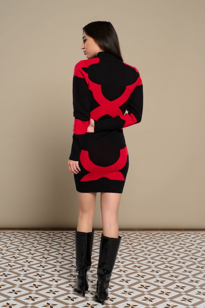 VESTIDO PUNTO MOSAIC