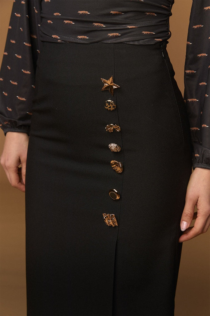 FALDA GOLDEN SKIRT NEGRA