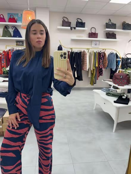 BLUSA BLUE ZEBRA TOP