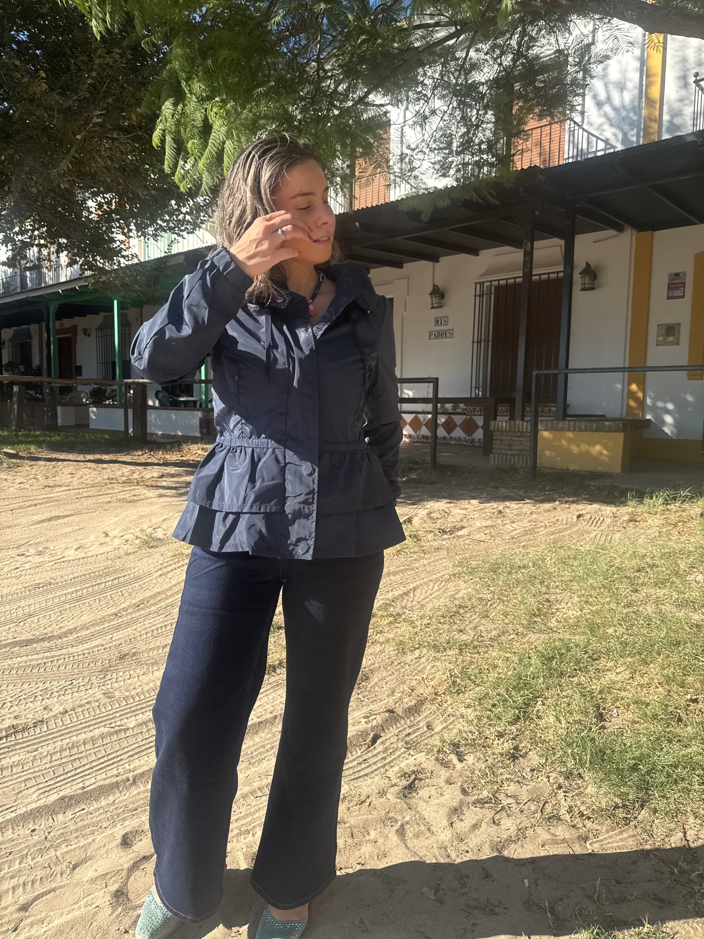 PARKA VOLANTE AZUL MARINO