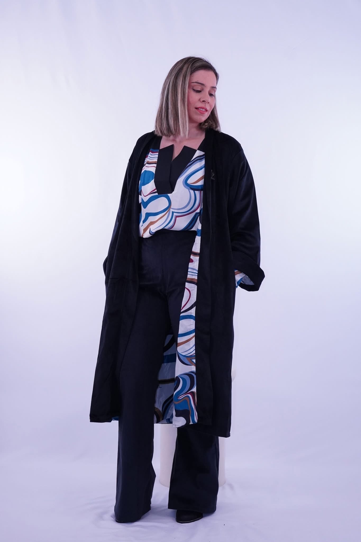 KIMONO BACALL NEGRO VELVET