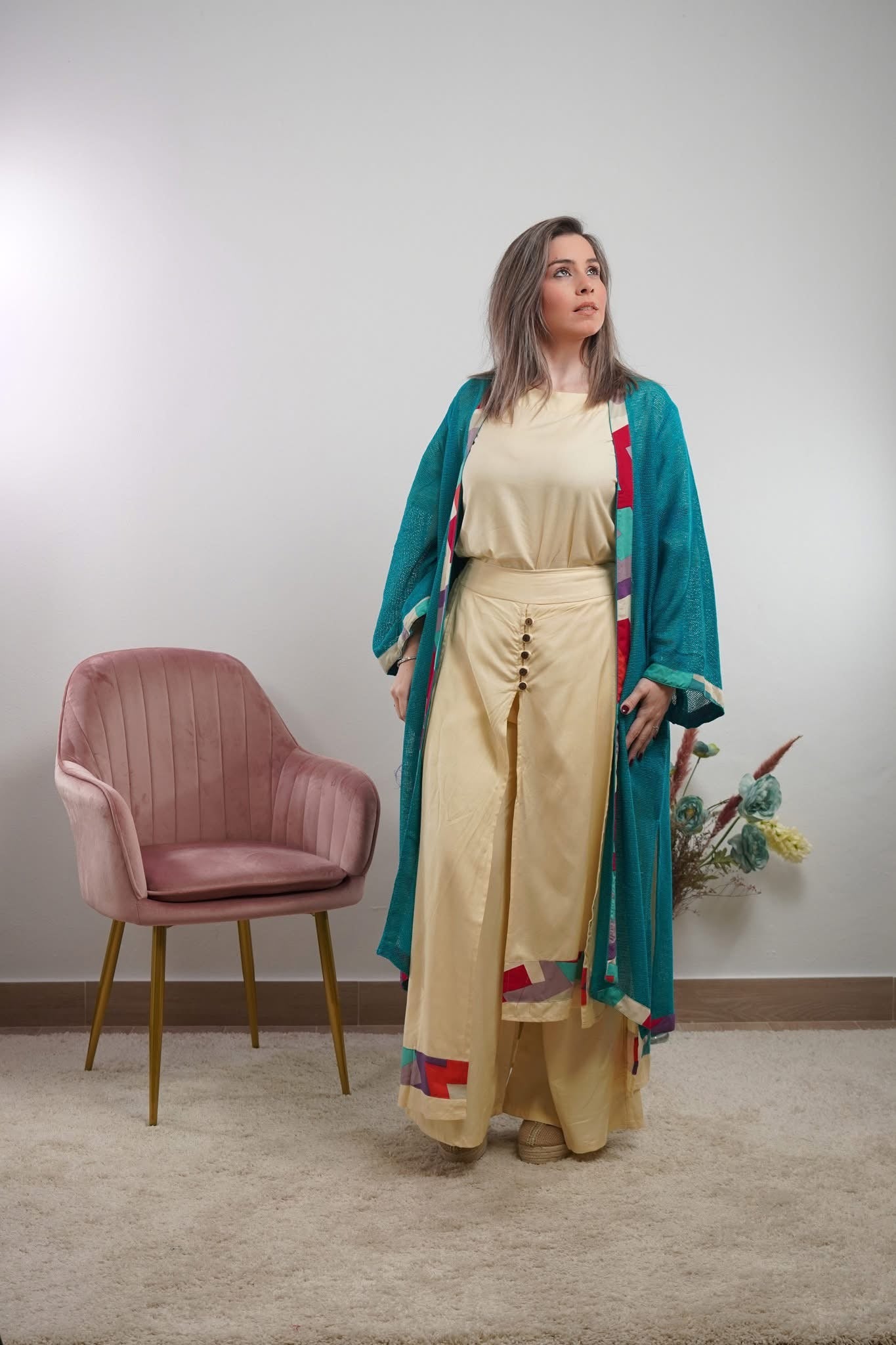 KIMONO YUTE TURQUESA TETRIX