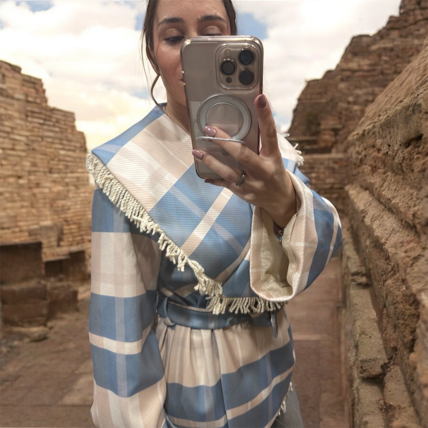 PONCHO CUADROS