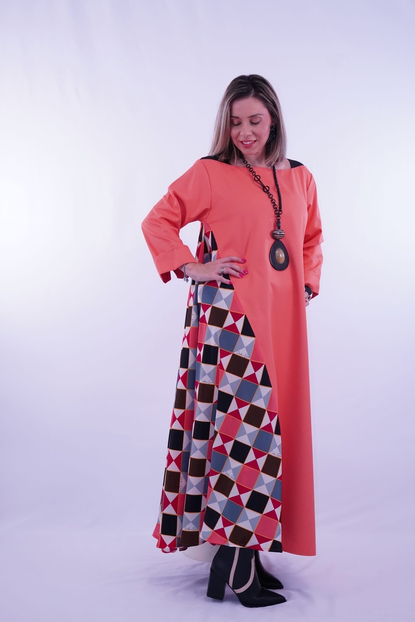 VESTIDO LARGO CAMILLE CINCEL