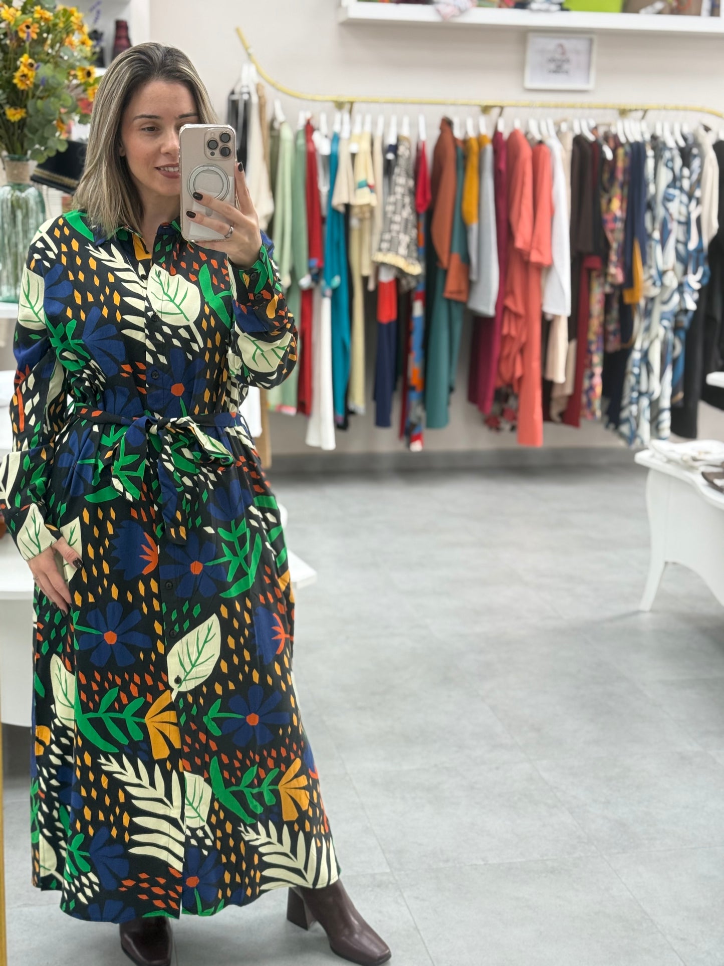 VESTIDO GARDEN CAMISERO