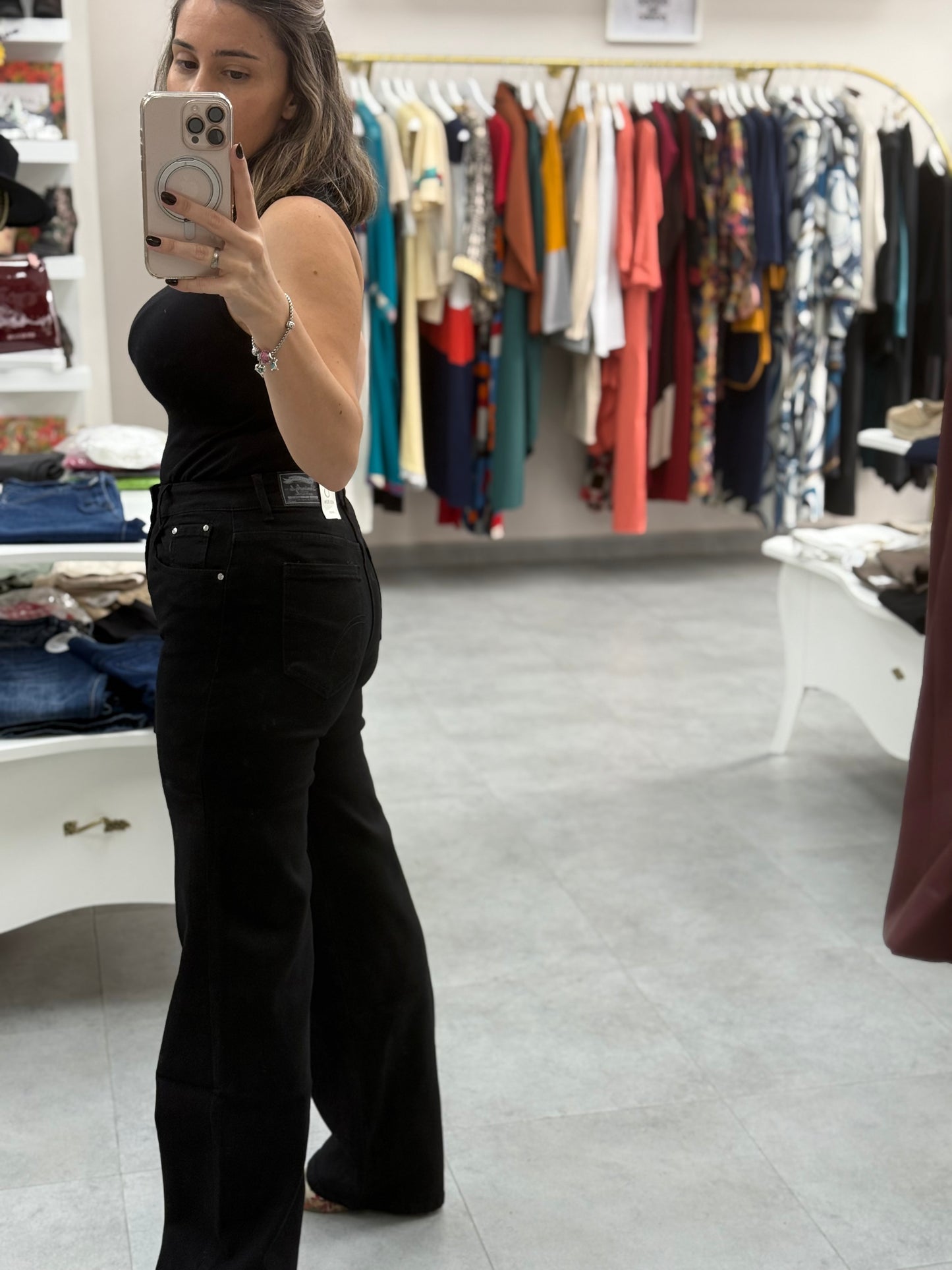 PANTALON VAQUERO NEGRO