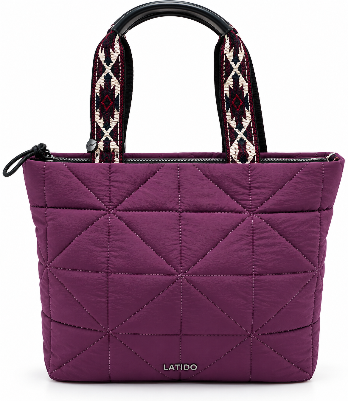 BOLSO SHOPPER ACOLCHADO TEJIDO TECNO