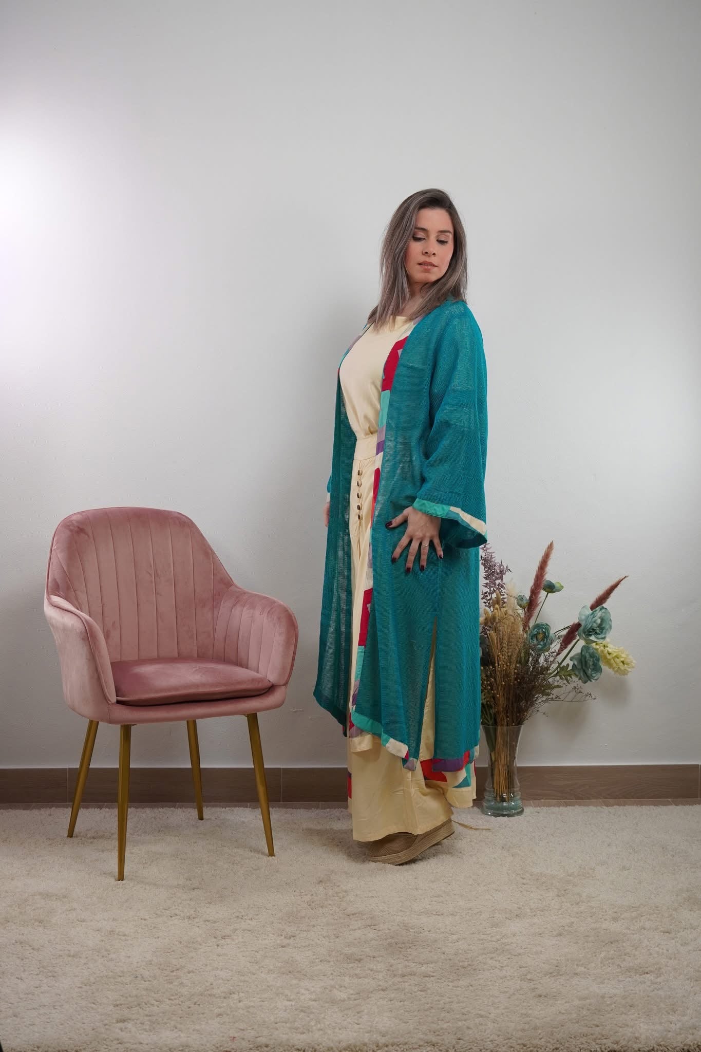 KIMONO YUTE TURQUESA TETRIX