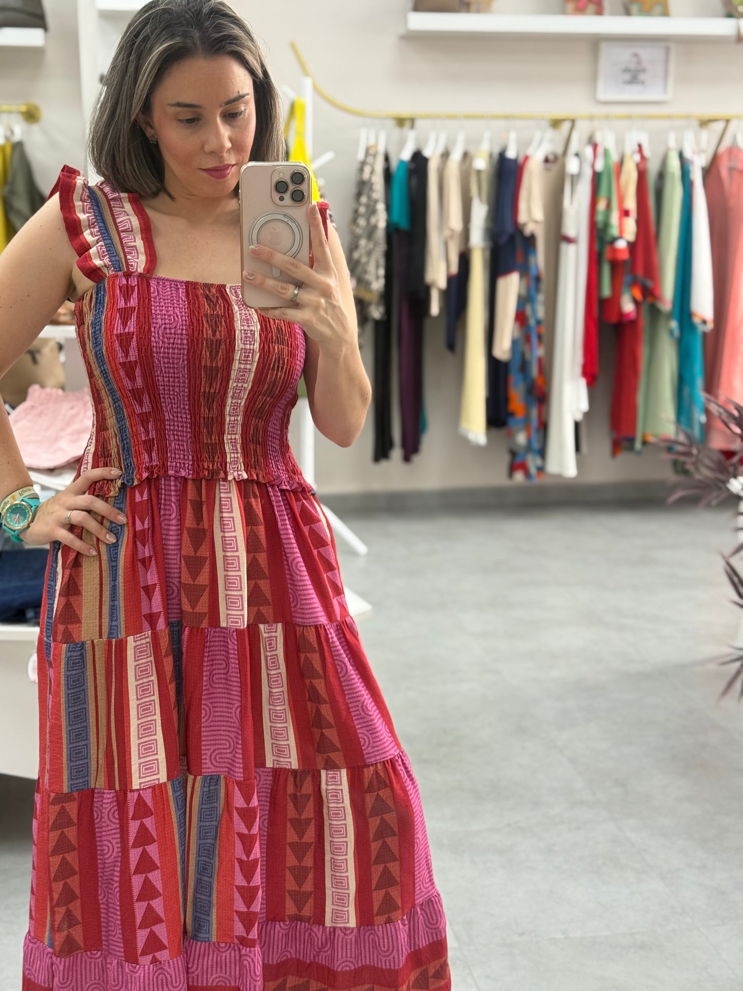 VESTIDO BICOLOR
