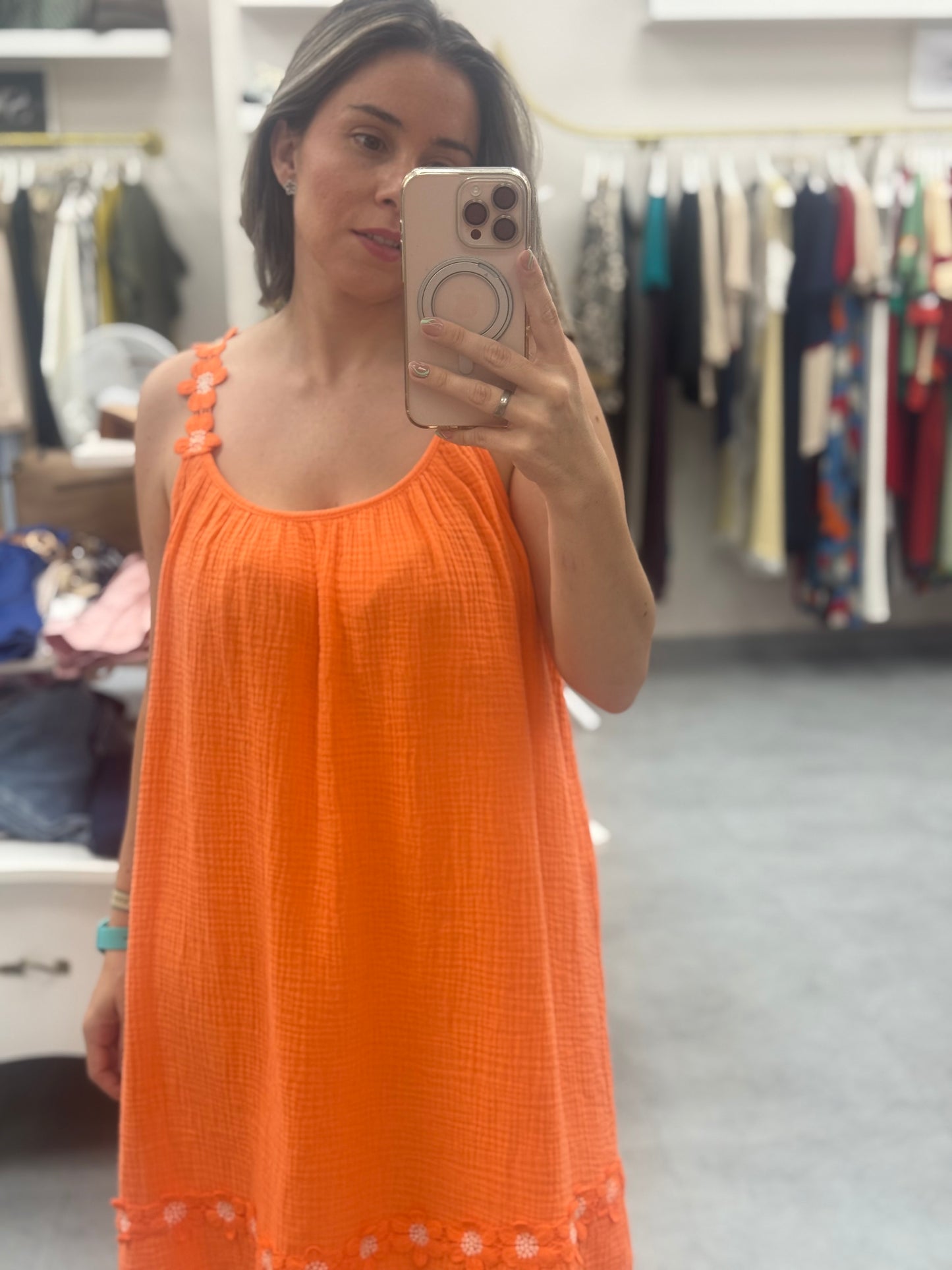 Vestido tirantes flores