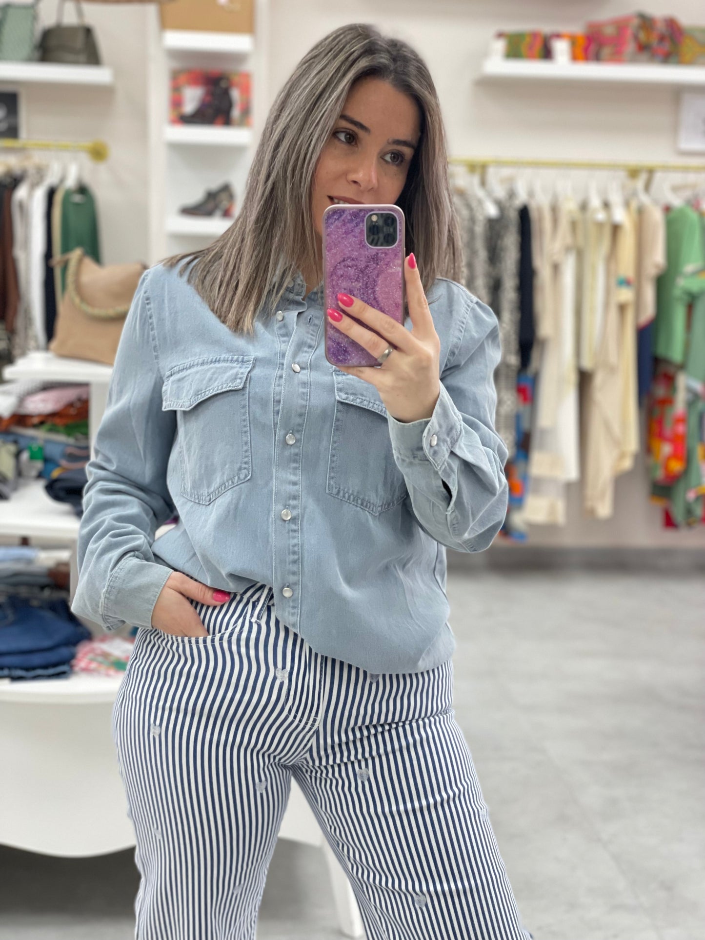 PANTALON VAQUERO RAYAS MARINERAS