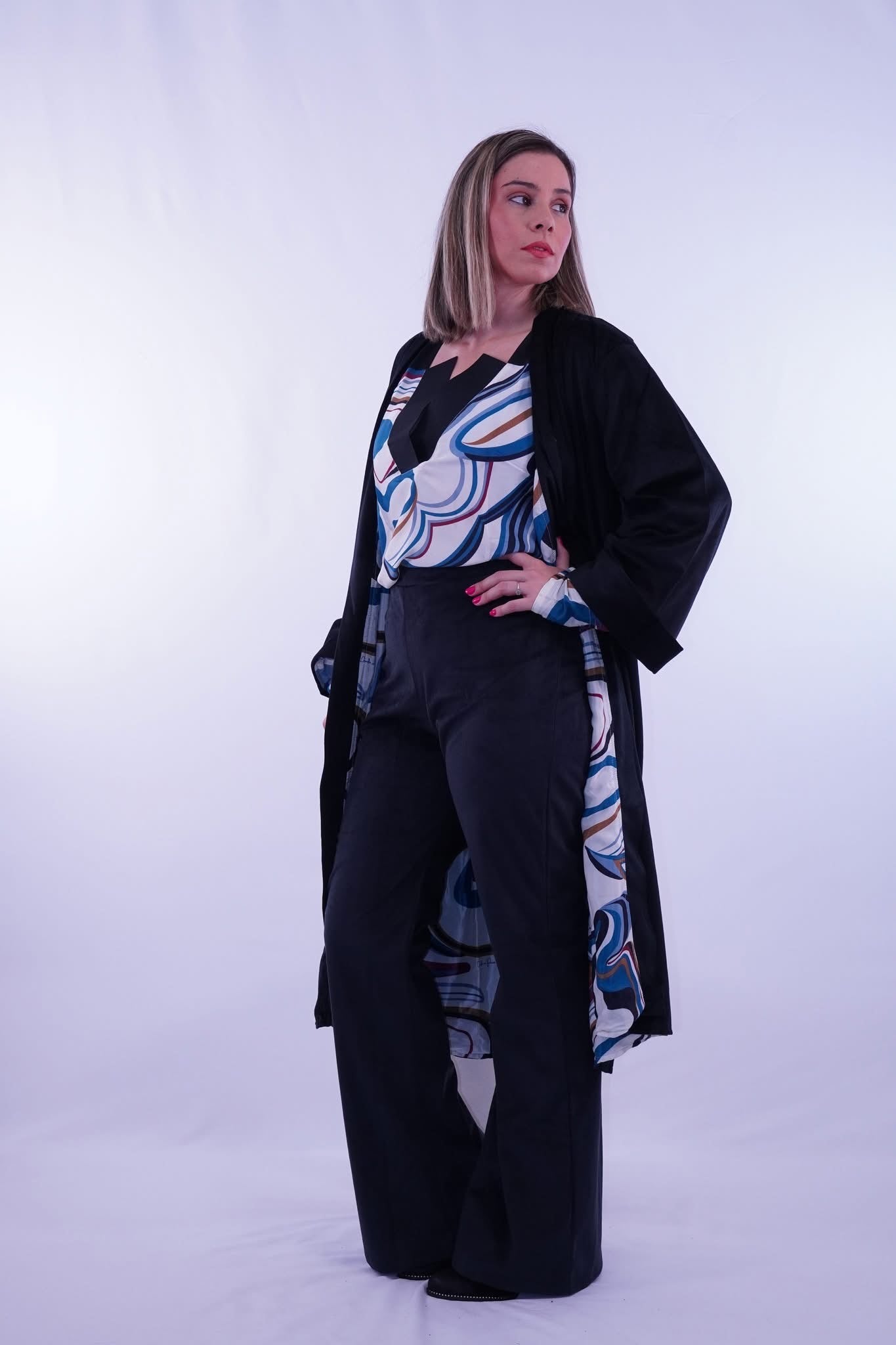 KIMONO BACALL NEGRO VELVET