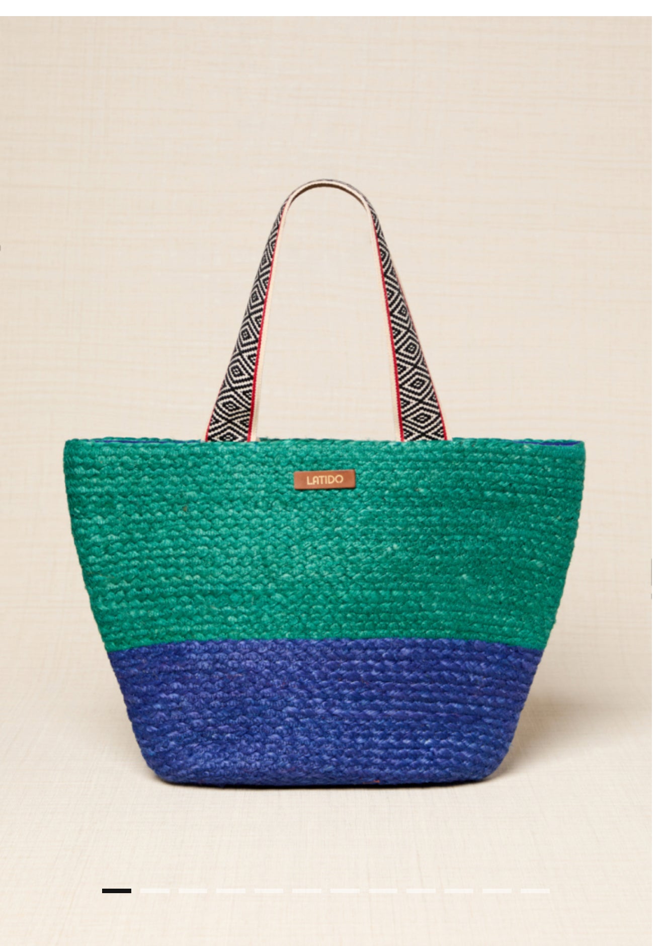 BOLSO BICOLOR TREnZADO