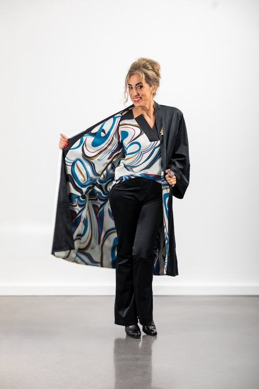 KIMONO BACALL NEGRO VELVET