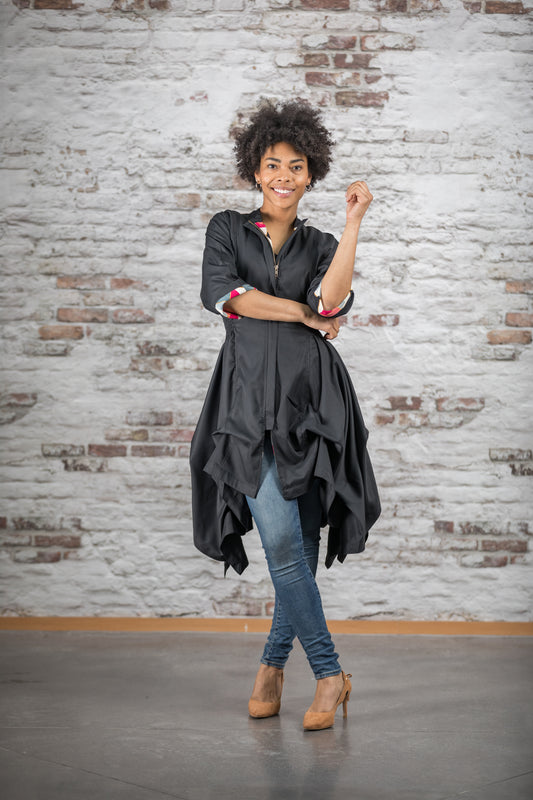 VESTIDO CHAQUETA MAAR NEGRA