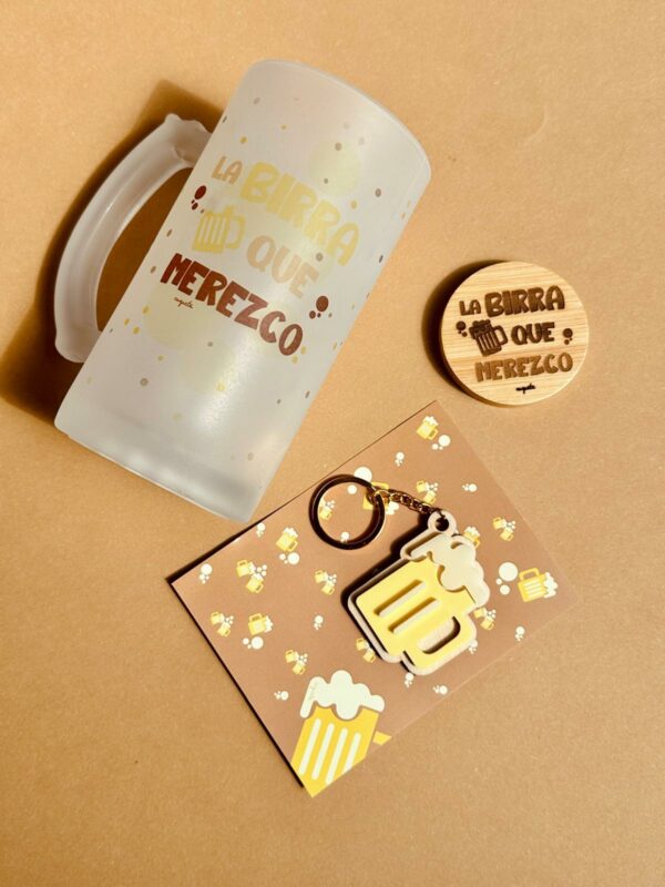 BOX CERVEZA: JARRA+ABRIDOR+LLAVERO