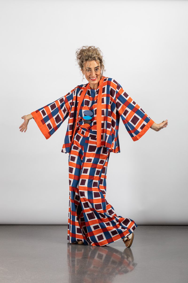 KIMONO CORTO HANSA ORANGE