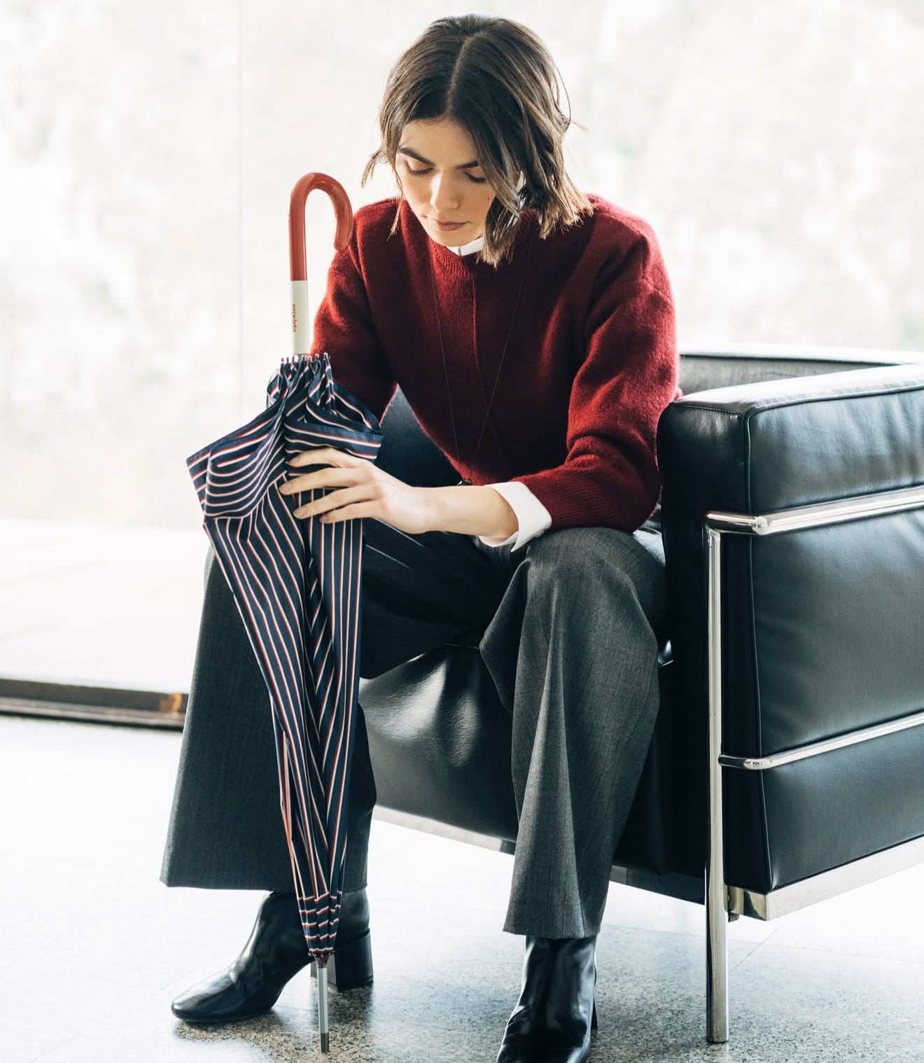 PARAGUAS RAYAS DIPLOMATICAS CON FUNDA