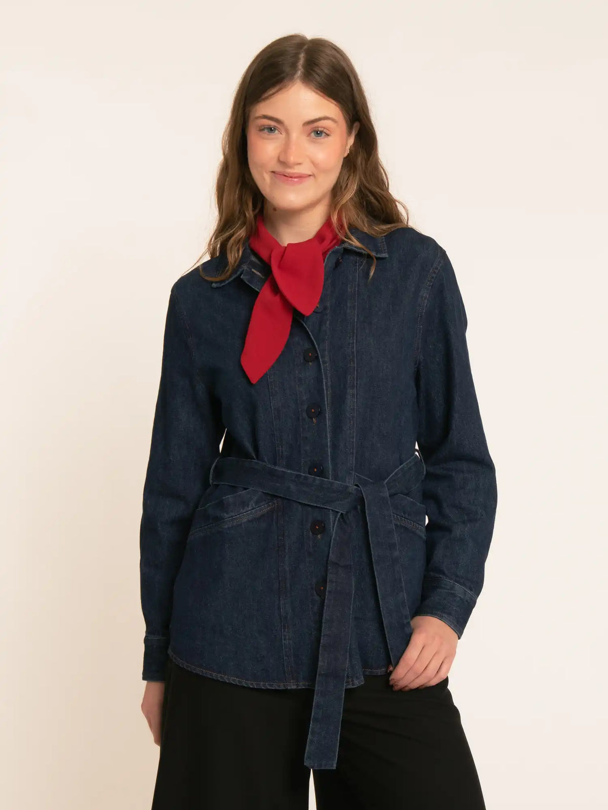 CHAQUETA SAFARI DENIM