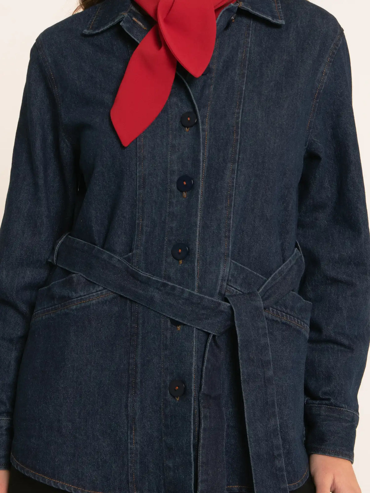 CHAQUETA SAFARI DENIM