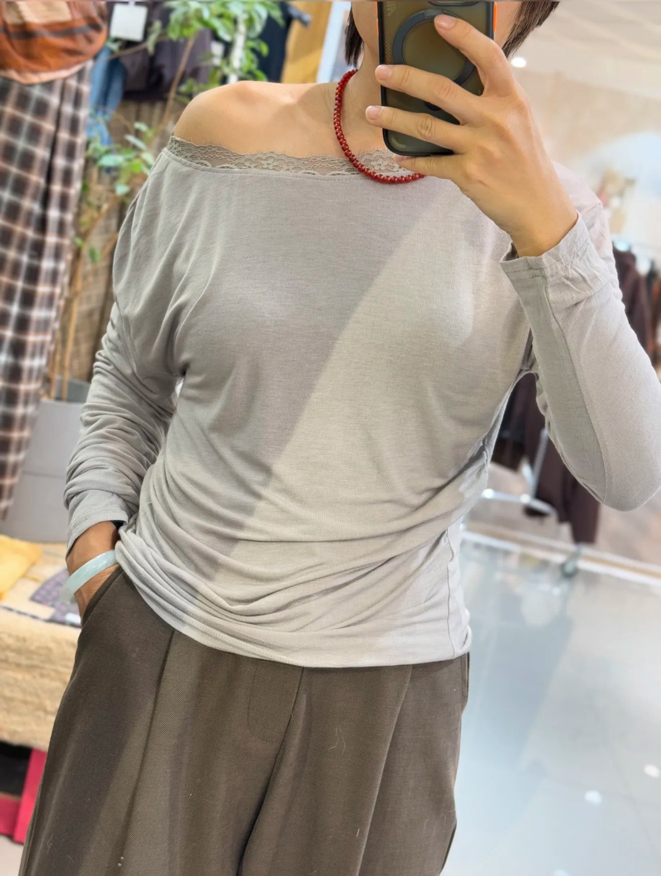 CAMISETA ALGODON ENCAJES