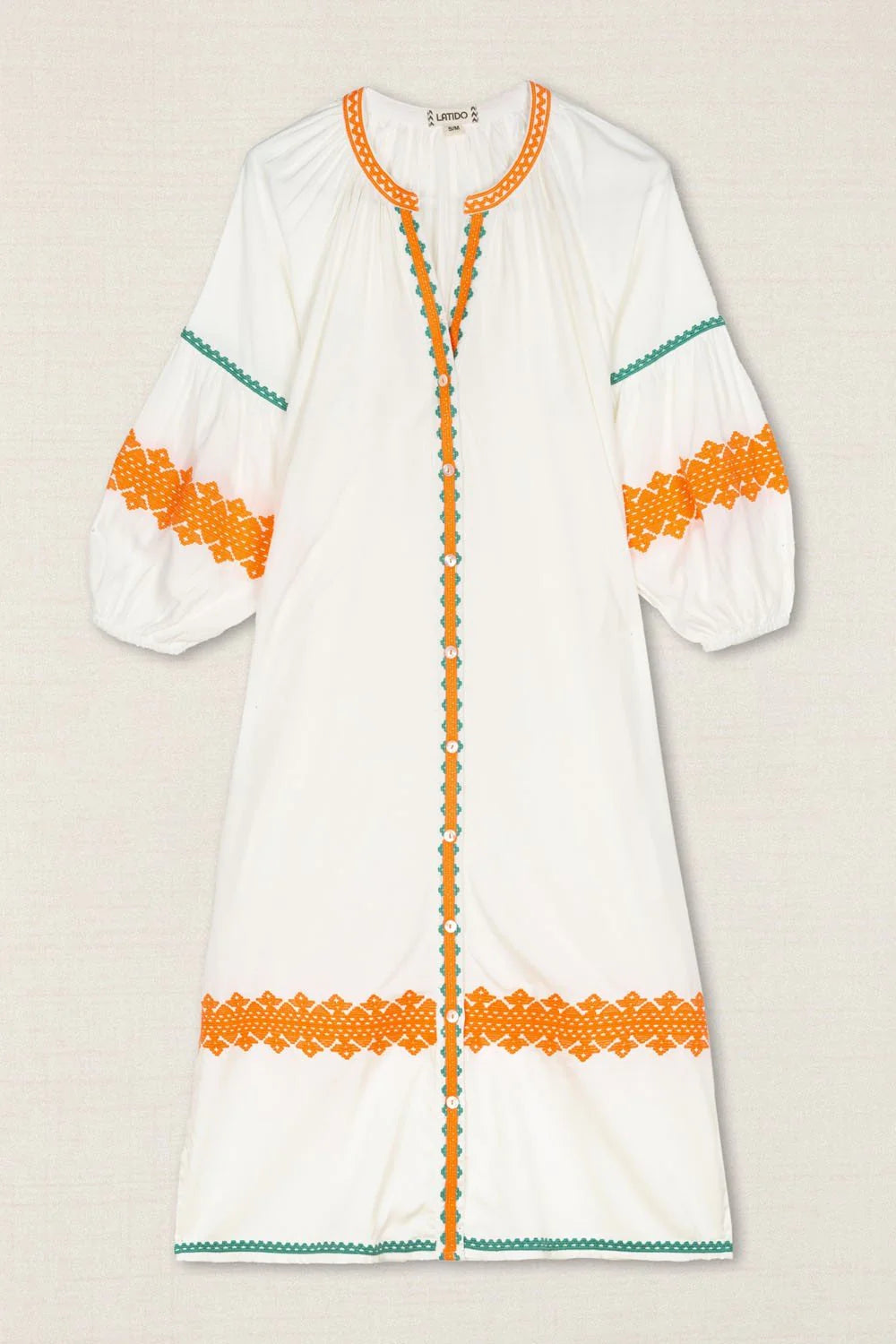 VESTIDO KURTA BORDADO ÉTNICO