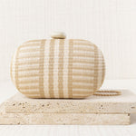BOLSO CLUTCH RAFIA OVAL