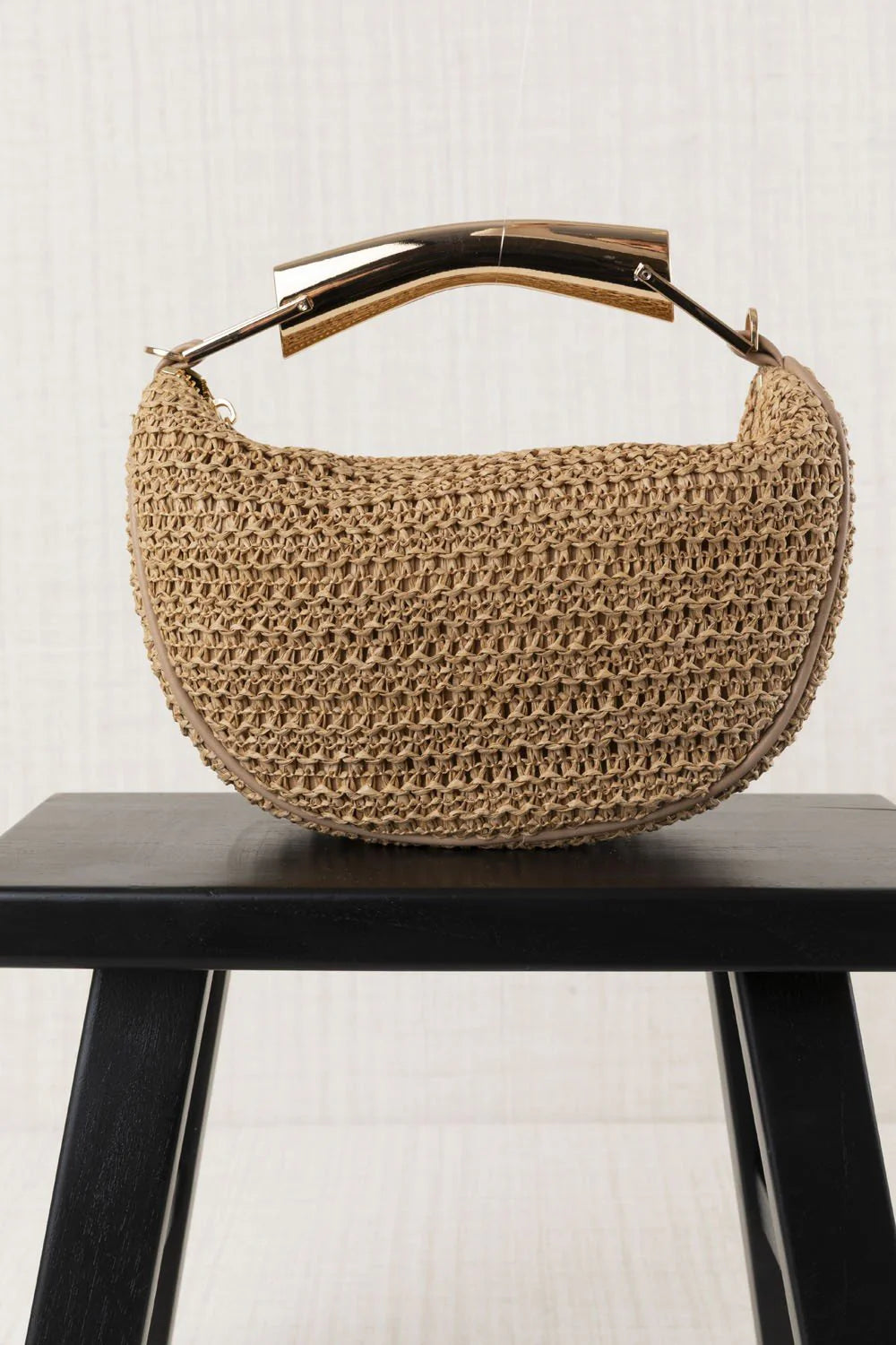 BOLSO RAFIA MEDIALUNA