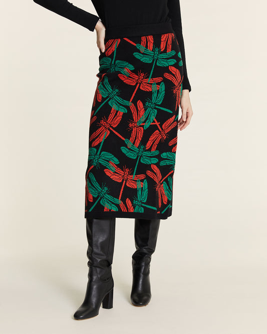 FALDA DE PUNTO LIBELULA